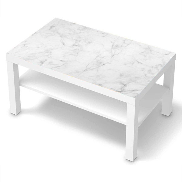 Wall Stickers: Sticker Ikea Lack Table White Marble