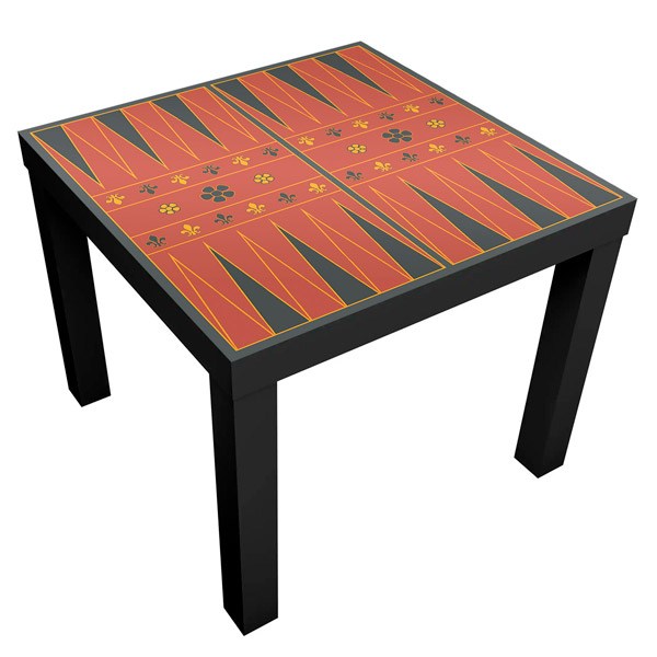 Wall Stickers: Wall sticker per Ikea Lack Table Backgammon