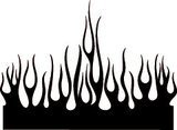Car & Motorbike Stickers: Flames