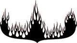 Car & Motorbike Stickers: Flames