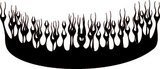 Car & Motorbike Stickers: Flames