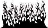Car & Motorbike Stickers: Flames