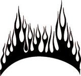 Car & Motorbike Stickers: Flames