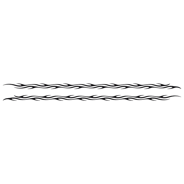 Car & Motorbike Stickers: Flame valance