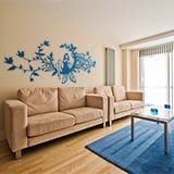 Wall Stickers: Fairy in the moon of flowers 6