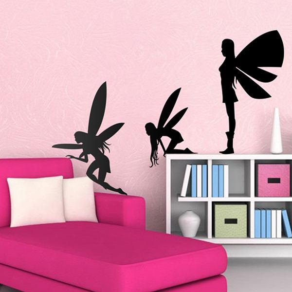 Stickers for Kids: Fairy silhouettes