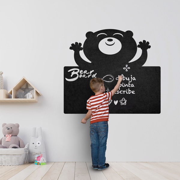 Stickers for Kids: Blackboard of the happy bear