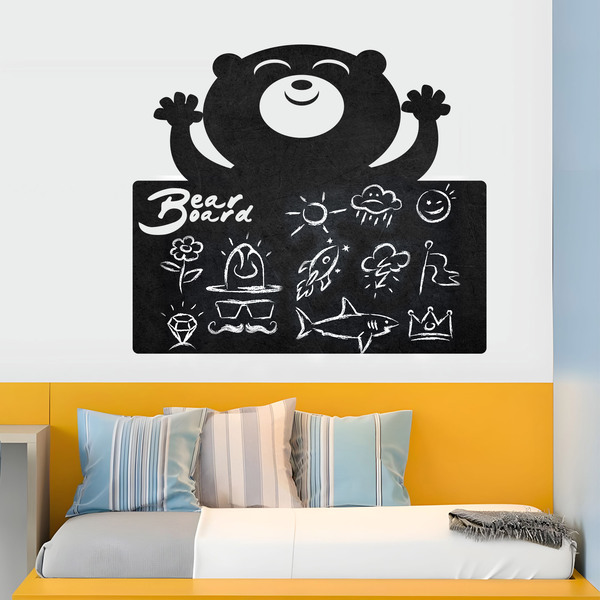 Stickers for Kids: Blackboard of the happy bear