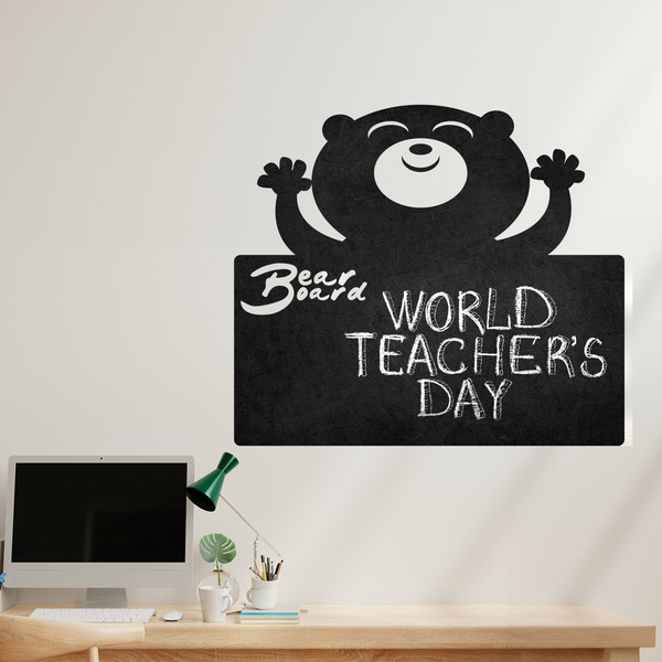 Stickers for Kids: Blackboard of the happy bear