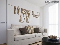 Wall Stickers: Clothes hanging 2
