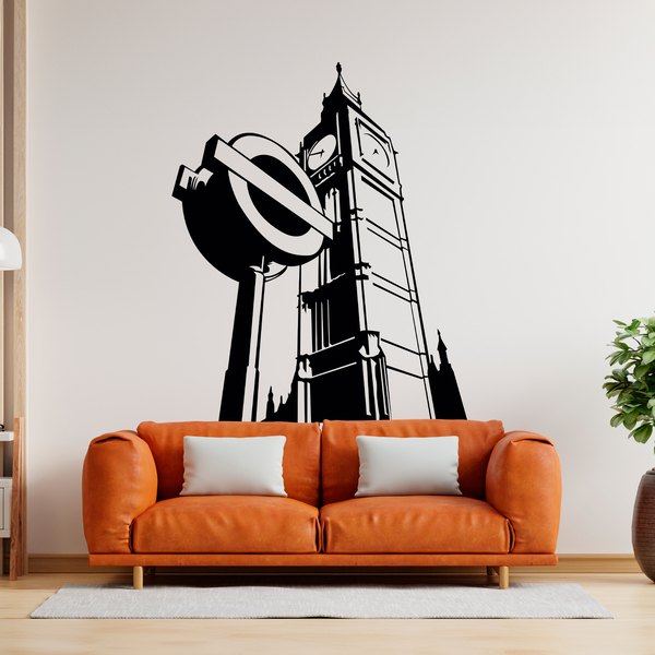 Wall Stickers: The Big Ben and a subway sign