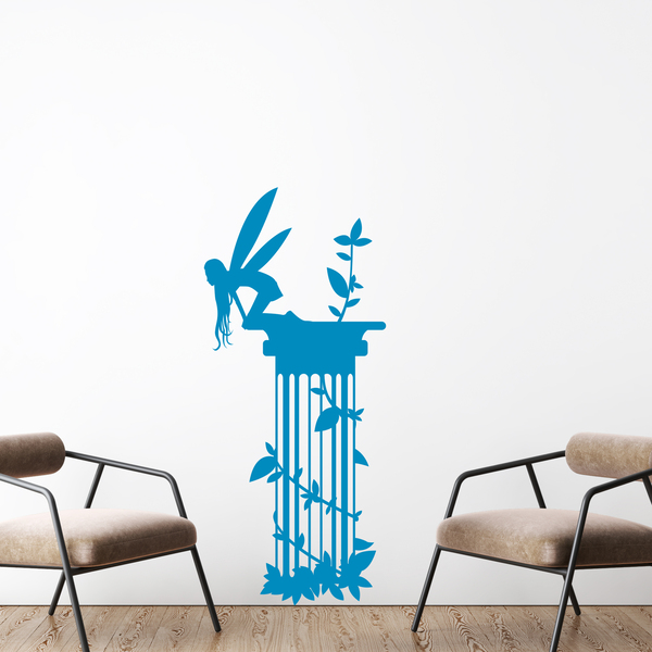 Wall Stickers: Fairy emerging from vegetation