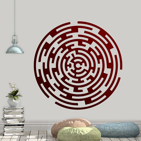 Wall Stickers: Circular Labyrinth
