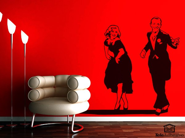 Wall Stickers: Fred Astaire and Ginger Rogers