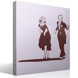 Wall Stickers: Fred Astaire and Ginger Rogers 4