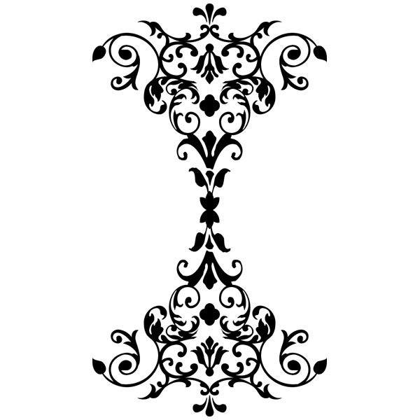 Wall Stickers: Ornamental Floral Flourish