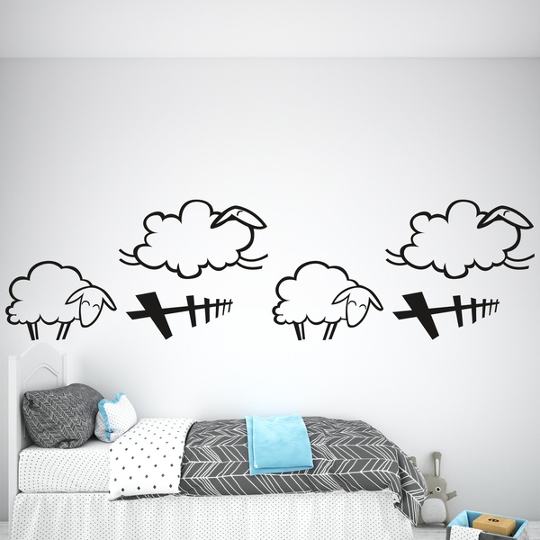 Stickers for Kids: Wall border infant Sheep