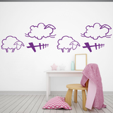 Stickers for Kids: Wall border infant Sheep 2