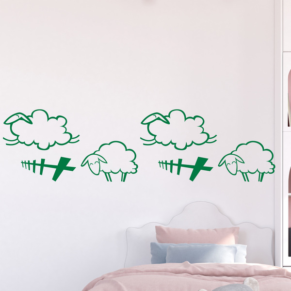 Stickers for Kids: Wall border infant Sheep