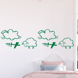 Stickers for Kids: Wall border infant Sheep 3