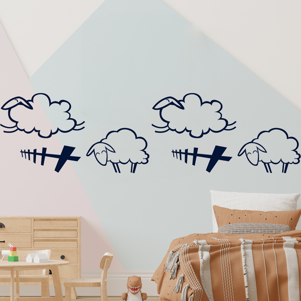 Stickers for Kids: Wall border infant Sheep