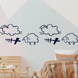 Stickers for Kids: Wall border infant Sheep 4