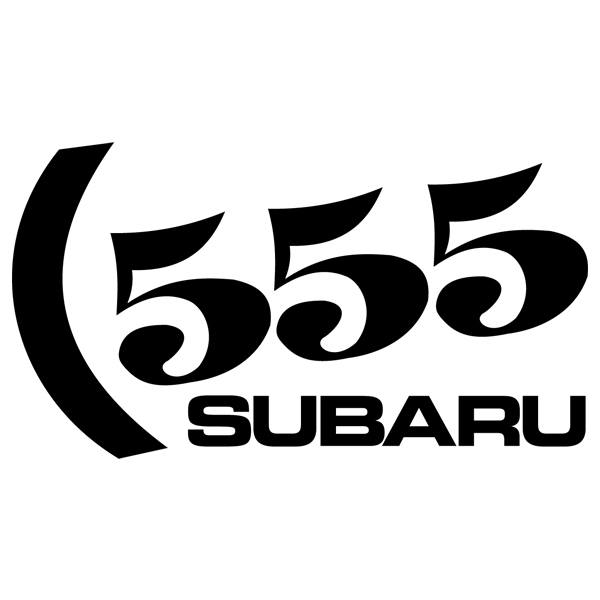 Car & Motorbike Stickers: Subaru 555