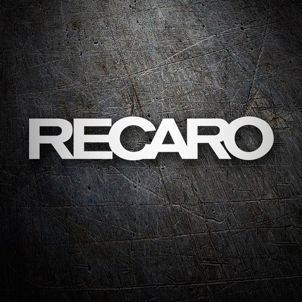 Car & Motorbike Stickers: Recaro in Bold Typography