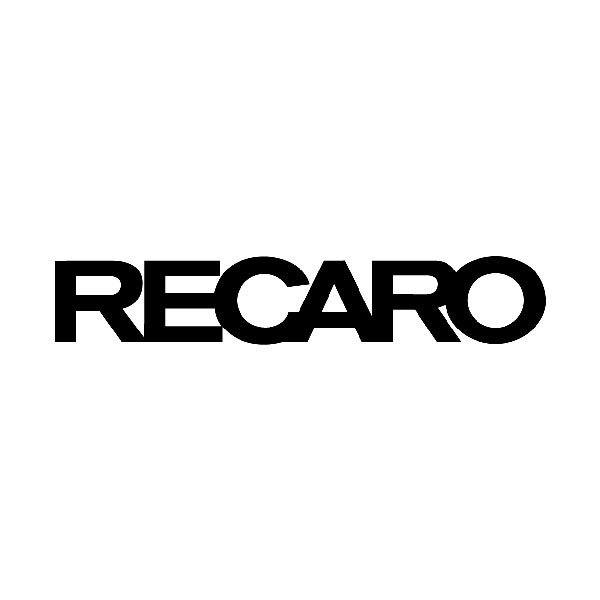 Car & Motorbike Stickers: Recaro in Bold Typography