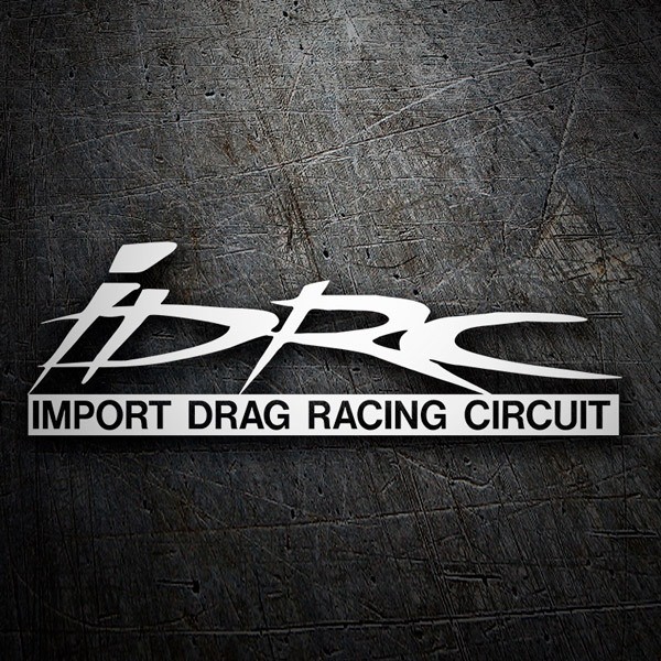 Car & Motorbike Stickers: IDRC Import Drag Racing Circuit with Highlighted T
