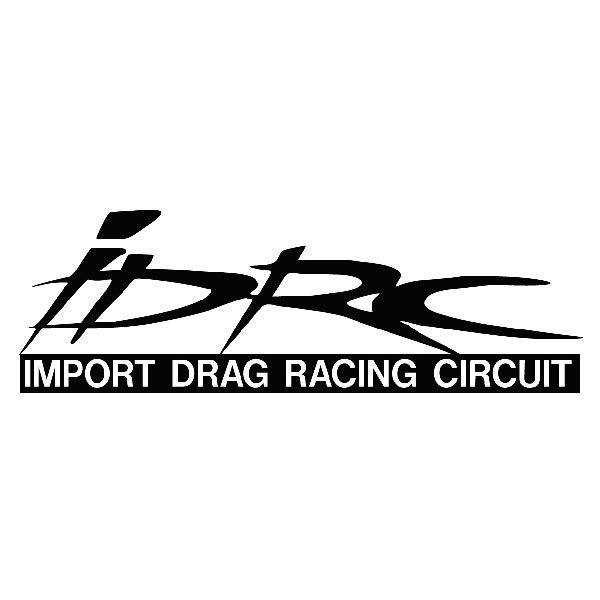 Car & Motorbike Stickers: IDRC Import Drag Racing Circuit with Highlighted T