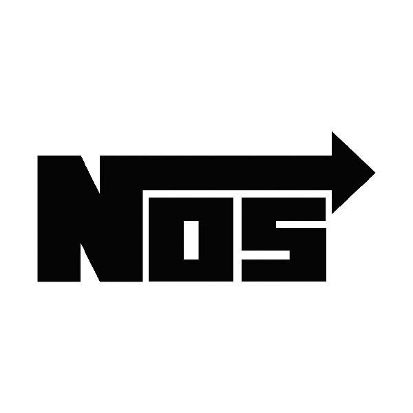 Car & Motorbike Stickers: NOS with Arrow Pointing Right