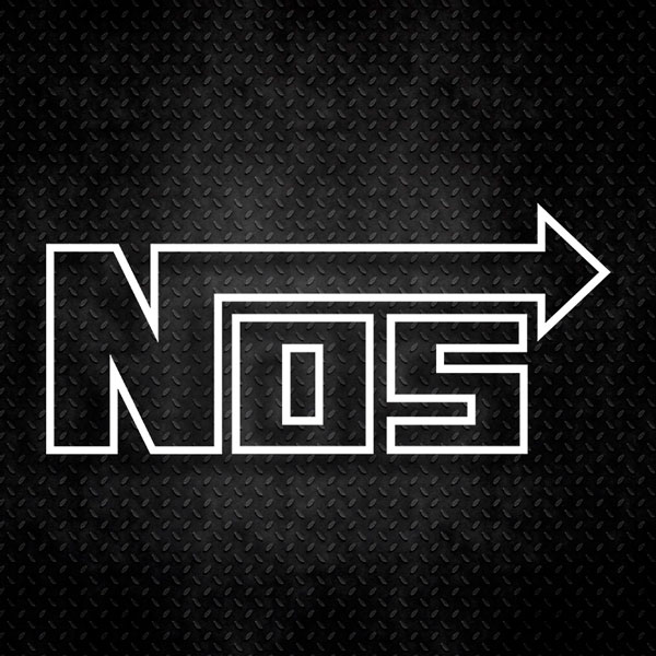 Car & Motorbike Stickers: Nos with Arrow Cutout