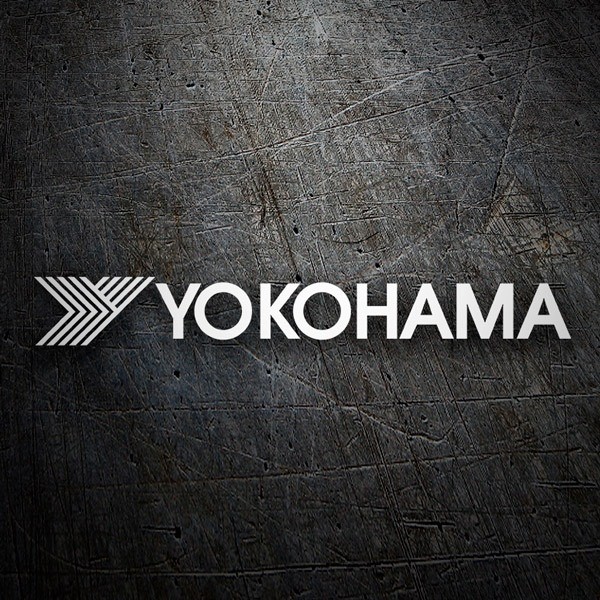 Car & Motorbike Stickers: Yokohama Logo with Arrow