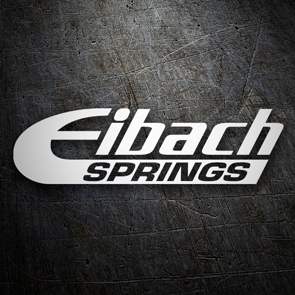 Car & Motorbike Stickers: Eibach in Elegant Typography and Automotive Style