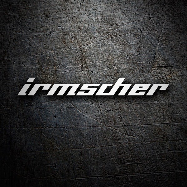 Car & Motorbike Stickers: Irmscher in Stylized Typography