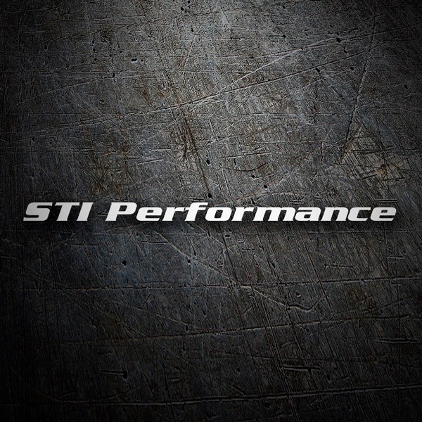 Car & Motorbike Stickers: STI Performance