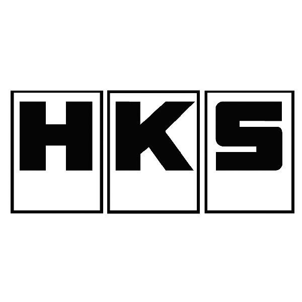Car & Motorbike Stickers: HKS in Rectangular Frame