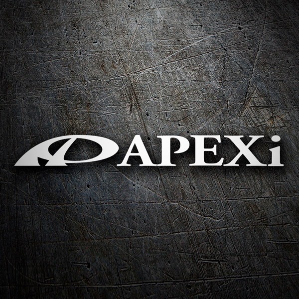 Car & Motorbike Stickers: APEXi Logo with Sport Symbol