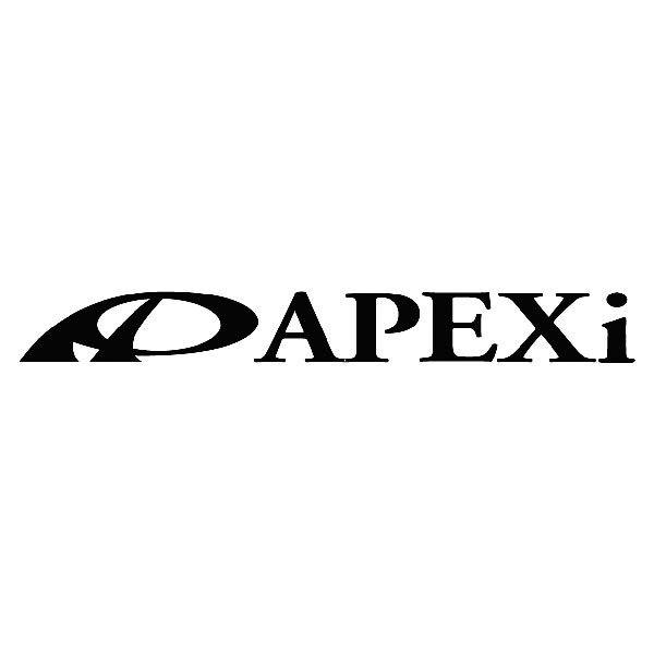 Car & Motorbike Stickers: APEXi Logo with Sport Symbol
