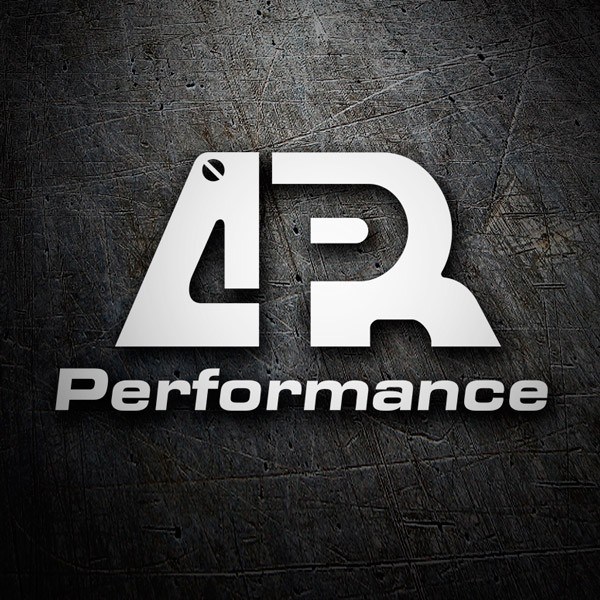 Car & Motorbike Stickers: APR Performance with Stylized Letters