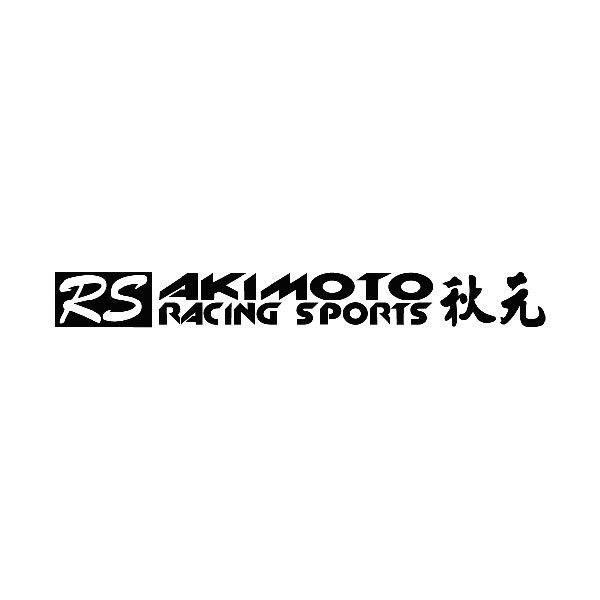 Car & Motorbike Stickers: RS Akimoto Racing Sports with Japanese Letters