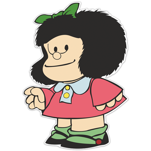Kids wall sticker Mafalda | MuralDecal.com
