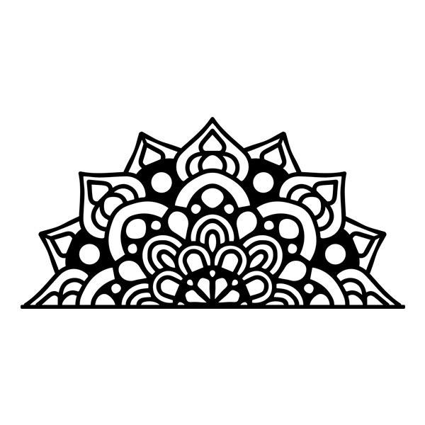 Wall Stickers: Symbolic Half Mandala