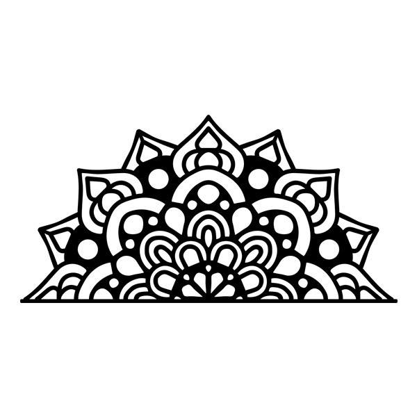 Wall Stickers: Symbolic Half Mandala