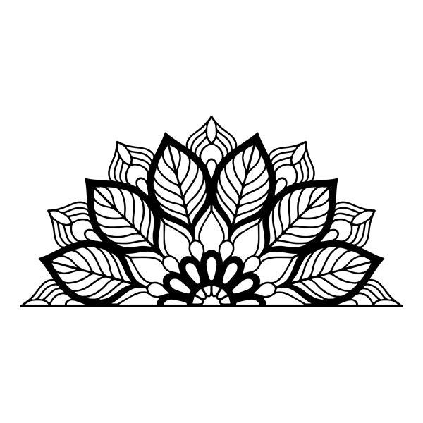 Wall Stickers: Yantra Half Mandala