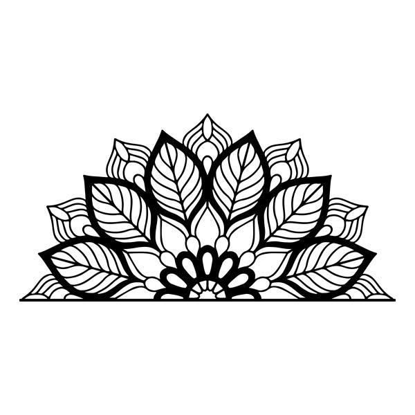 Wall Stickers: Yantra Half Mandala