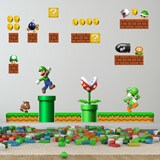 Stickers for Kids: Set 38X Mario Bros Mushroom Kingdom 4