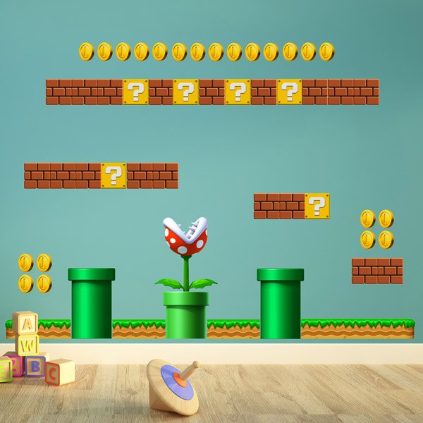 Stickers for Kids: Set 45X Mario Bros Create your Screen