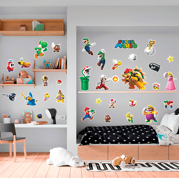 Stickers for Kids: Set Super Mario